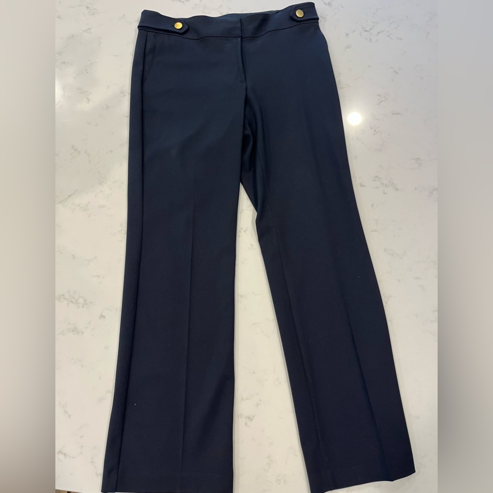 LOFT Navy Marisa Trouser Size 8